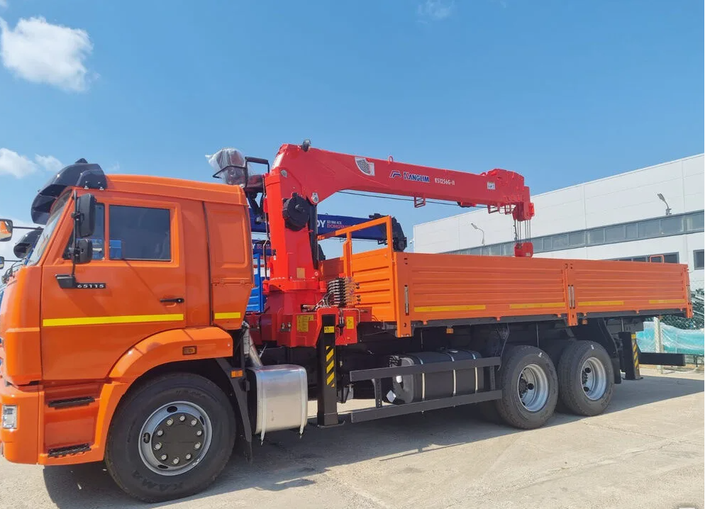 Бортовой КАМАЗ 65115 с КМУ Kanglim 1256