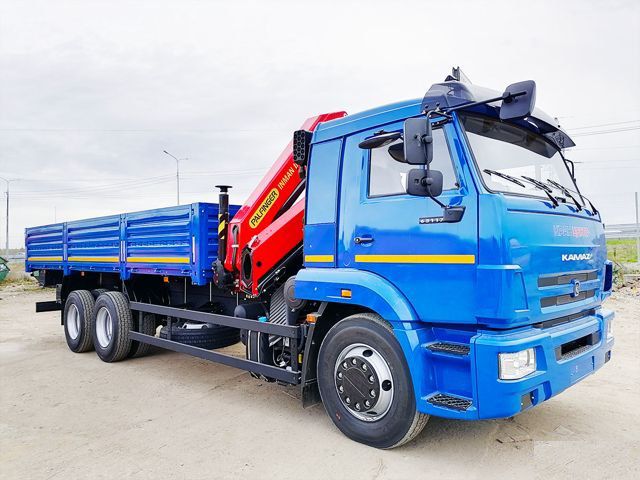 Бортовой КАМАЗ 65117 с КМУ ИНМАН ИМ-150 N