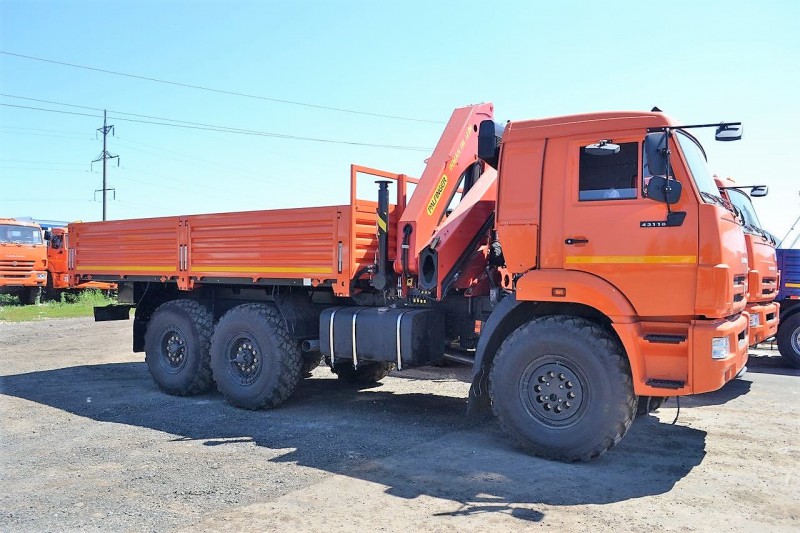 Бортовой КАМАЗ 43118-50 с КМУ ИНМАН ИМ-150 N