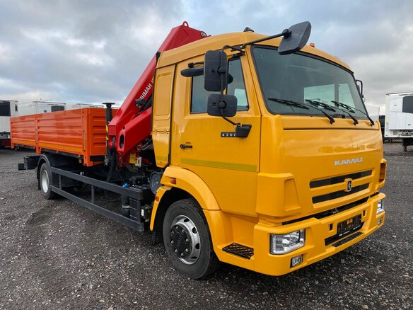 Бортовой КАМАЗ 4308 с КМУ ИНМАН ИМ-95