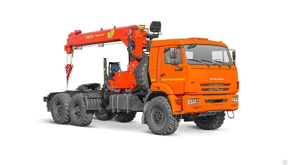 Седельный тягач Камаз 43118-48 с КМУ ИНМАН ИТ-200