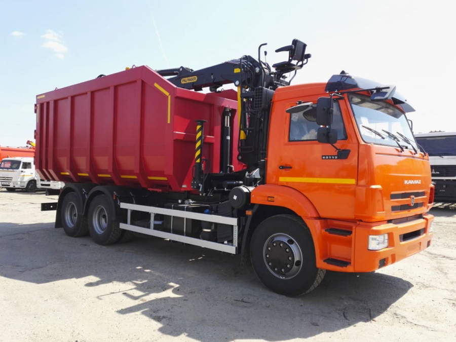 Ломовоз (металловоз) КАМАЗ 65115-56 с ГМУ ВМ10-74M