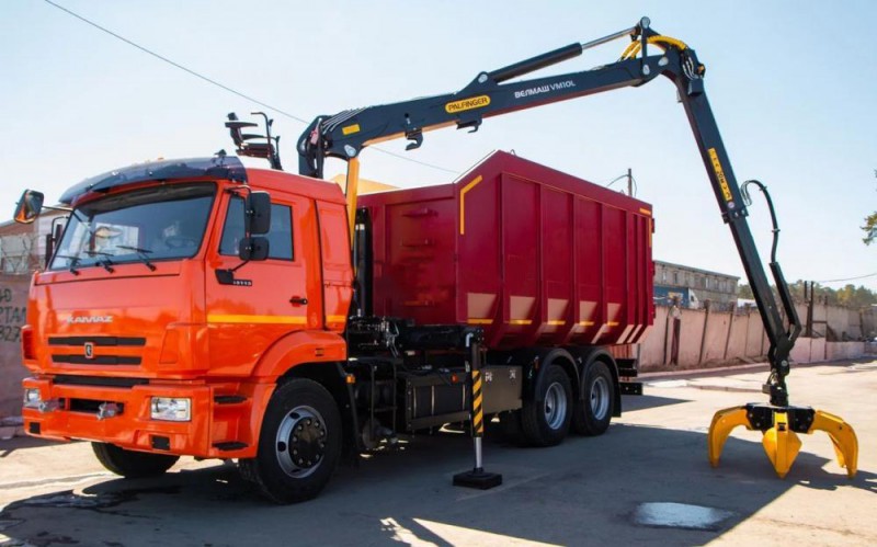 Ломовоз (металловоз) КАМАЗ 6520 с ГМУ ВМ10-74M