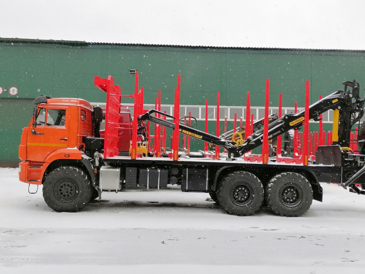 Сортиментовоз с ГМУ Велмаш ВМ10-74 Камаз 43118-50