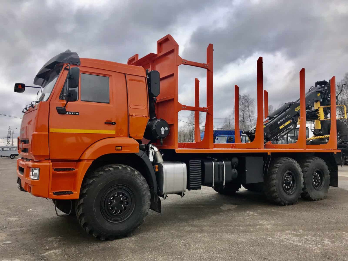 Сортиментовоз с ГМУ Велмаш ВМ10-86 Камаз 43118-50